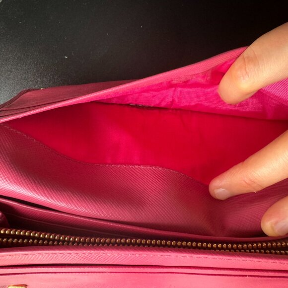 Authentic Prada Saffiano Leather Wallet – Pink - Picture 6 of 14
